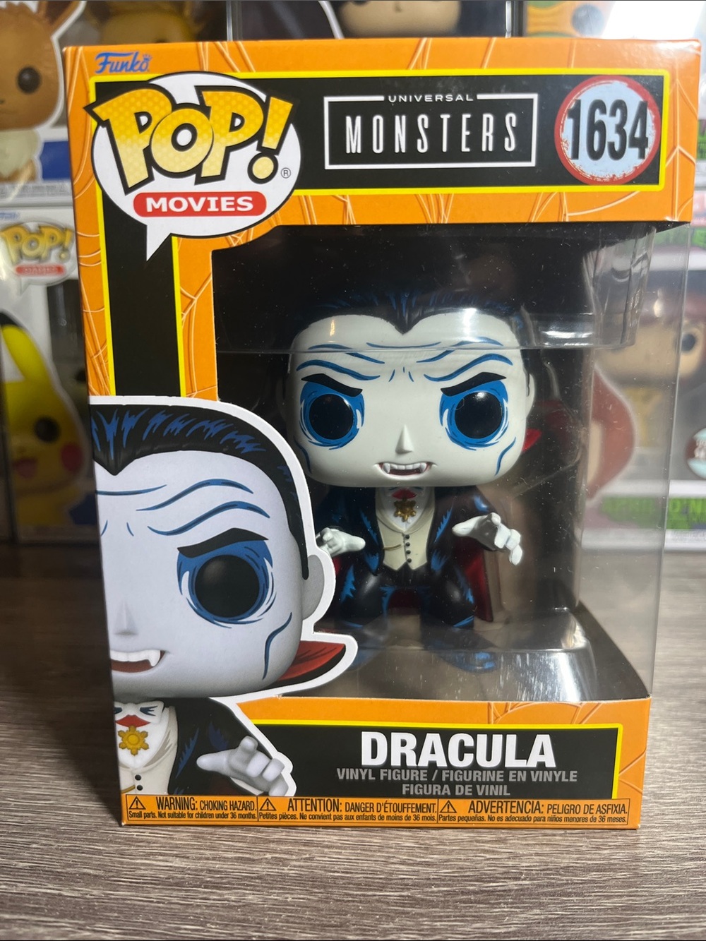 Funko Pop! Movies Universal Monsters Dracula – White, Blue, Black